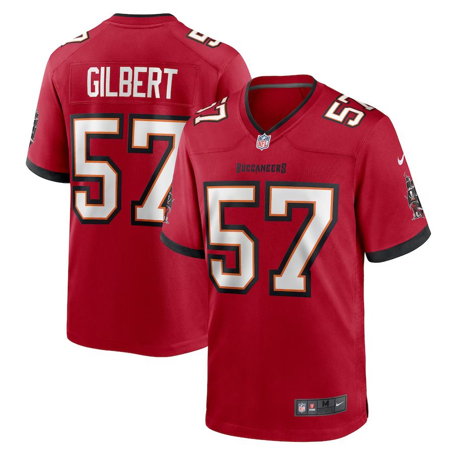Men Tampa Bay Buccaneers 57 Ulysees Gilbert III Nike Red Home Game Player NFL Jersey